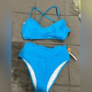 NWT VS Victoria Secret‎ blue bikini swim suit L XXL